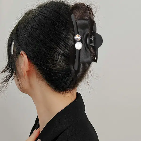 左欧 蝴蝶结抓夹中号后脑勺鲨鱼夹 发夹 女款