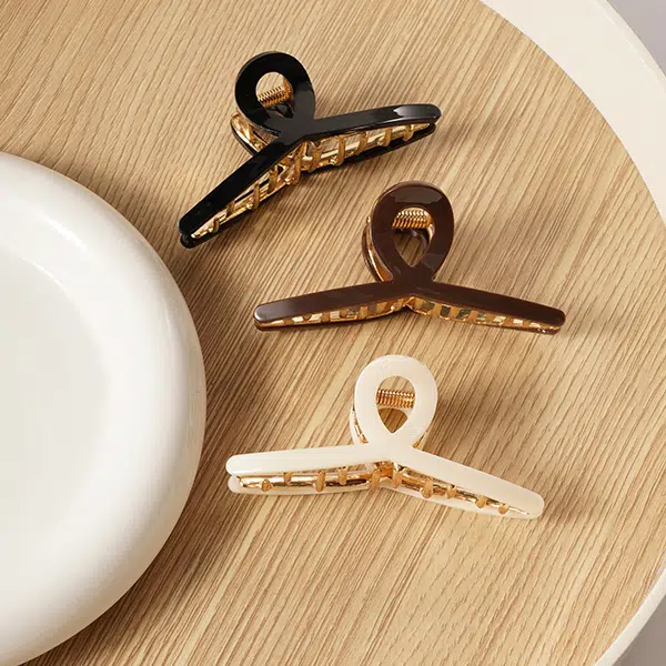 左欧 发量少 后脑勺盘发 高级感鲨鱼夹 发夹 女款