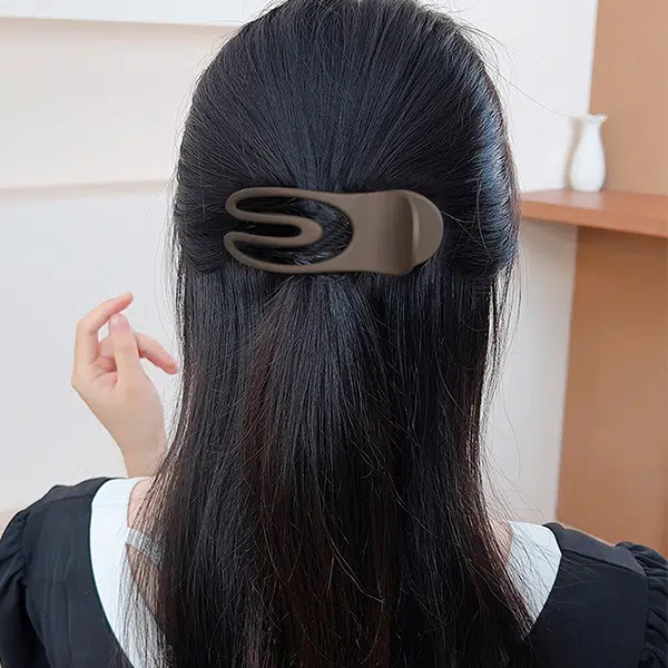 左欧 短发半扎后脑勺发量少抓夹鸭嘴夹 发夹 女款