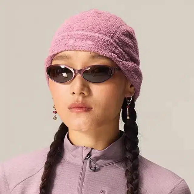 蓝岐 日月同辉抓绒吸湿排汗防寒保暖 涤纶 帽子 男女同款情侣款