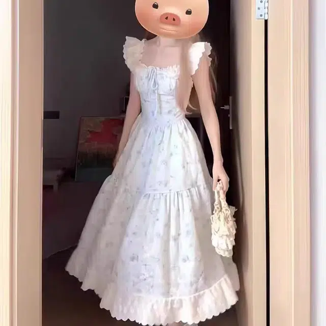 依钗 舒适通勤百搭简约休闲温柔风服饰短袖连衣裙 女款