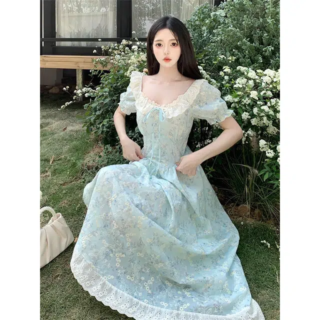 依钗 舒适通勤百搭简约休闲温柔风服饰短袖连衣裙 女款
