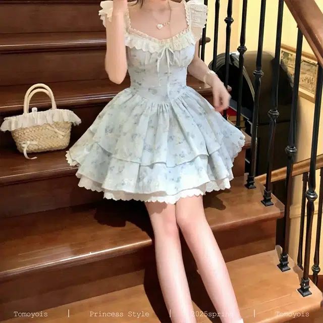依钗 舒适通勤百搭简约休闲温柔风服饰短袖连衣裙 女款