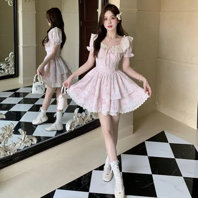 依钗 舒适通勤百搭简约休闲温柔风服饰短袖连衣裙 女款
