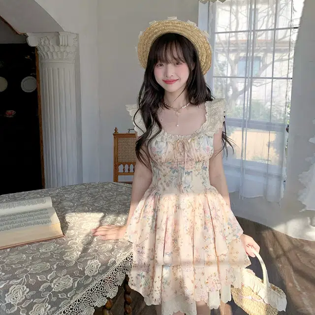 依钗 舒适通勤百搭简约休闲温柔风服饰短袖连衣裙 女款