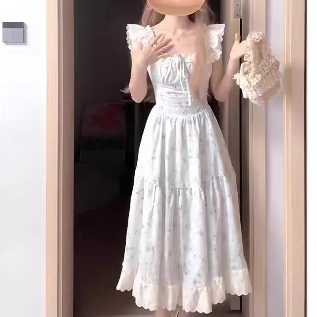 依钗 舒适通勤百搭简约休闲温柔风服饰短袖连衣裙 女款