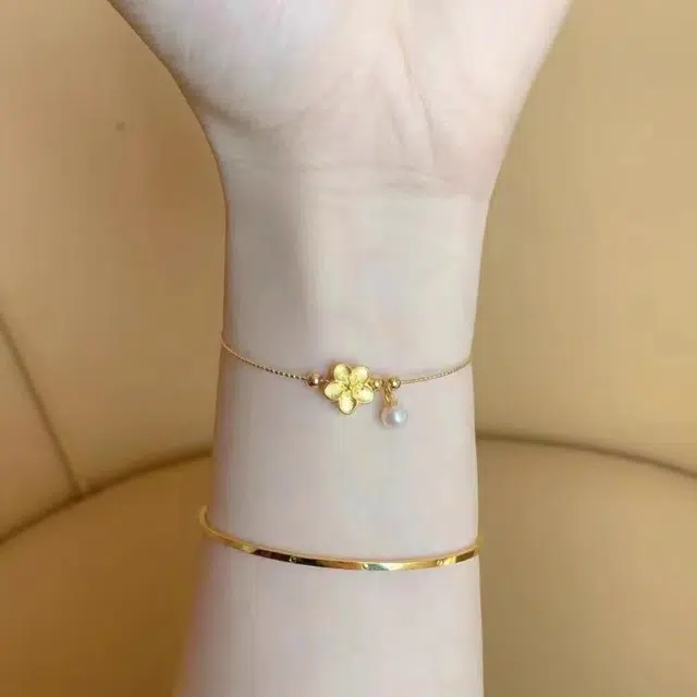 亲喜 桃花 温柔 复古 中国风好运 合金 手环 女款