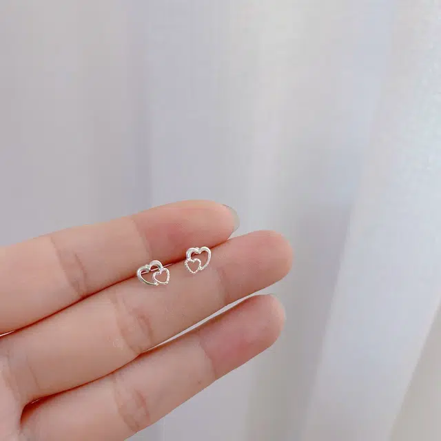 亲喜 圆点 爱心十字架星星养耳洞洗澡睡觉可带可爱 合金 耳钉 女款