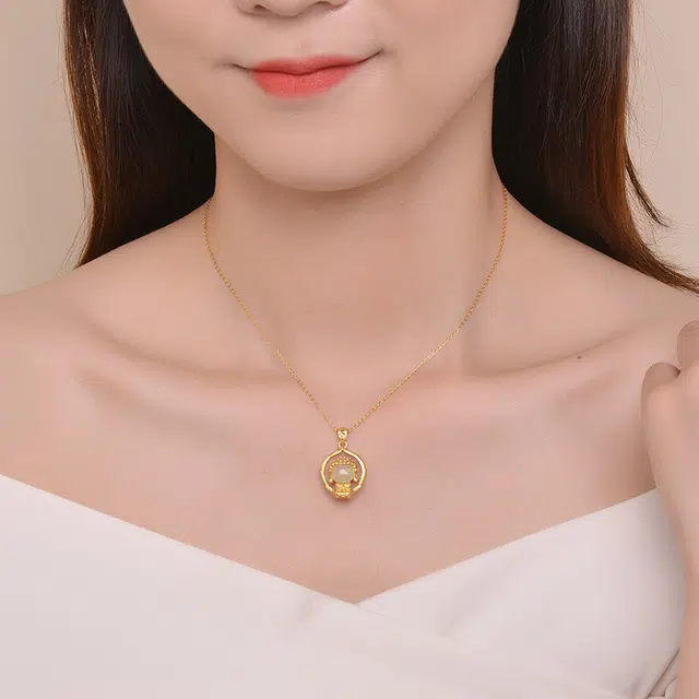 亲喜 小沙弥无相佛 小众高级感设计 高级感 玉髓 锁骨链 女款