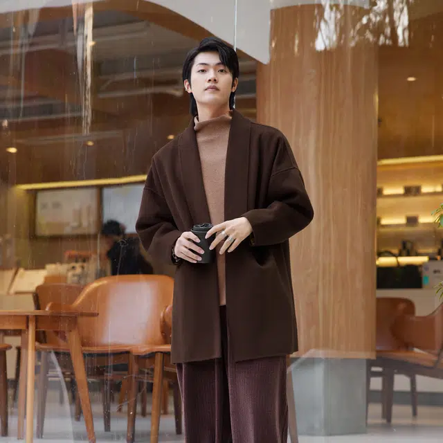 HERBEL Loose Fit Long Coat