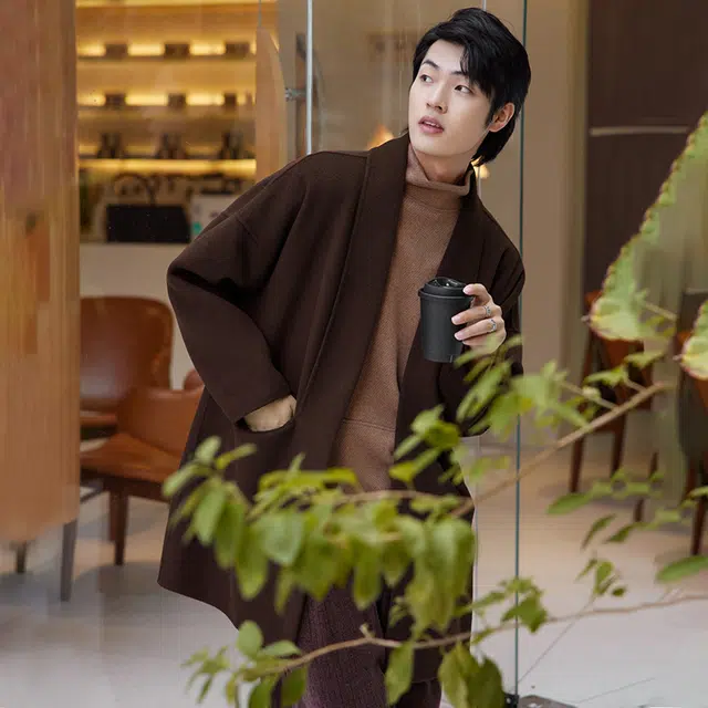 HERBEL Loose Fit Long Coat