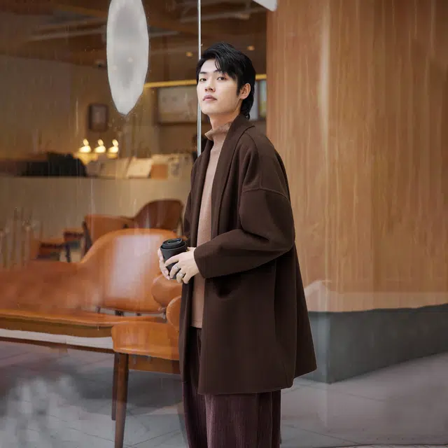 HERBEL Loose Fit Long Coat