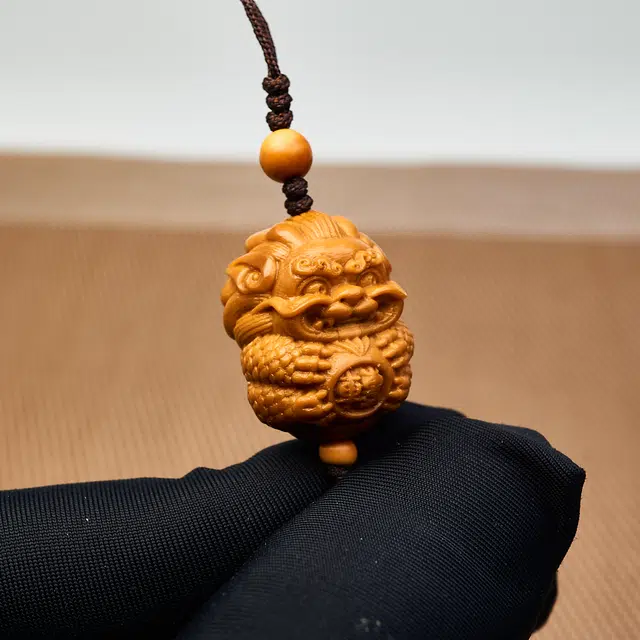 蓝品 好运龙 橄榄核 核桃类吊坠 男女同款情侣款