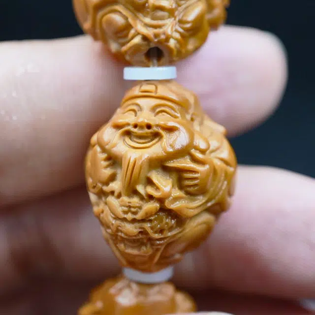 蓝品 财神 橄榄核 手串 男女同款情侣款