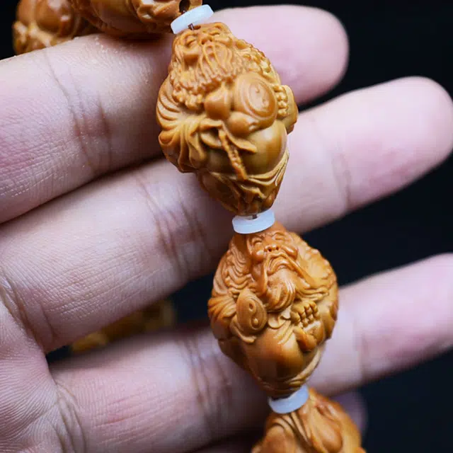 蓝品 达摩悟道 橄榄核 核桃类手串 男女同款情侣款