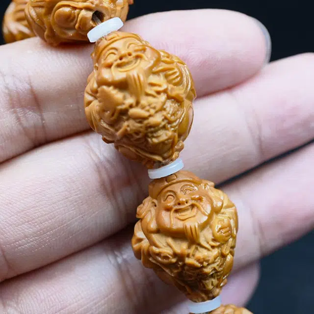 蓝品 财神 橄榄核 手串 男女同款情侣款