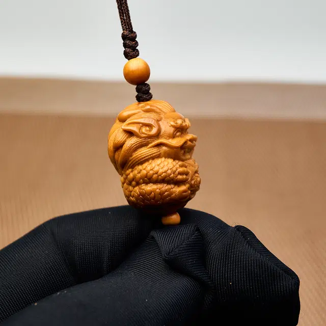 蓝品 好运龙 橄榄核 核桃类吊坠 男女同款情侣款