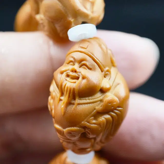 蓝品 八宝财神 橄榄核 手串 男女同款情侣款