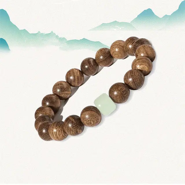 良辰缘 【转运珠】新中式国潮复古文玩佛珠招财纳福顺遂招财转运珠#好运 金丝檀木 手串 男女同款情侣款