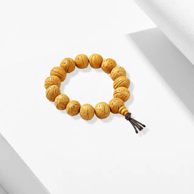 良辰缘 素圈转运串珠吉祥纳福 新中式国潮风复古文艺 盘玩简约#好运 文玩核桃 手串 男女同款情侣款