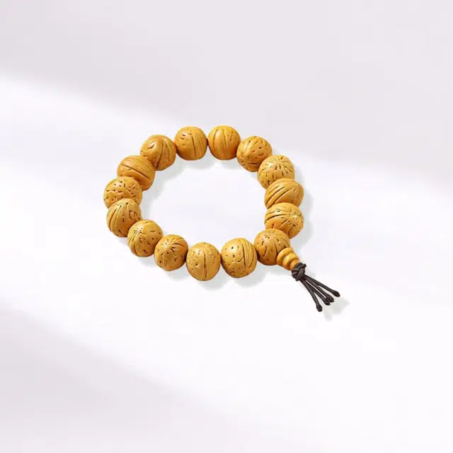 良辰缘 素圈转运串珠吉祥纳福 新中式国潮风复古文艺 盘玩简约#好运 文玩核桃 手串 男女同款情侣款