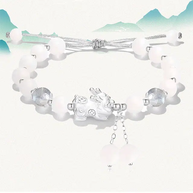 良辰缘 招财貔貅 新中式轻奢小众设计高级感#好运 菩提根 手链 男女同款情侣款