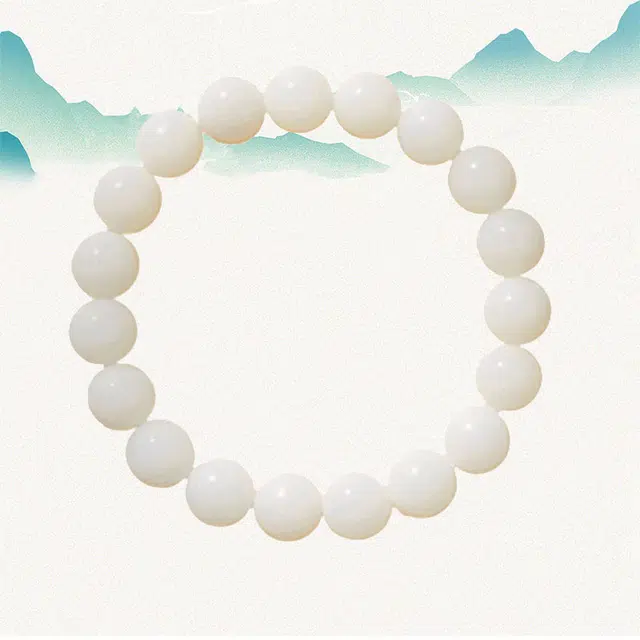 白月光 良辰缘 新中式清冷感国潮复古 森系小清新浪漫可爱 优雅气质小众设计感好运 菩提根 手串 男女同款情侣款