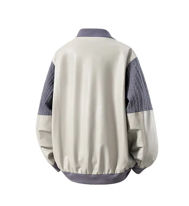 华夏儿女 立体白底肩膀民族风夹克 男女同款