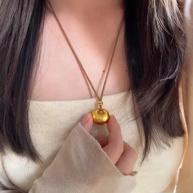 亨万福 福气满满 小胖福吊坠 金坨坨本命年招财转运时来运转编绳挂坠潮流 #好运 足金 按克计价 黄金项链 女款