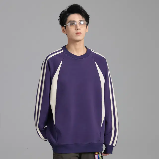 雅鹿 美式潮流高级感基础款简约宽松休闲落肩套头时尚百搭长袖卫衣 男女同款