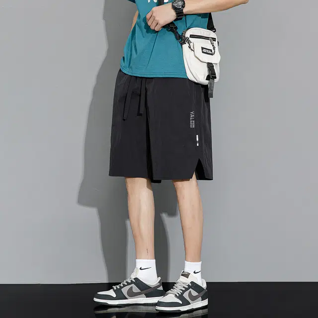 雅鹿 美式宽松速干户外透气舒适百搭休闲短裤 男女同款