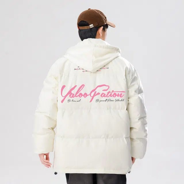 雅鹿 云朵泡芙潮流户外防寒美式连帽保暖舒适加绒个性面包服加厚高级感简约时尚百搭工装高街痞帅舒适羽绒服 男女同款
