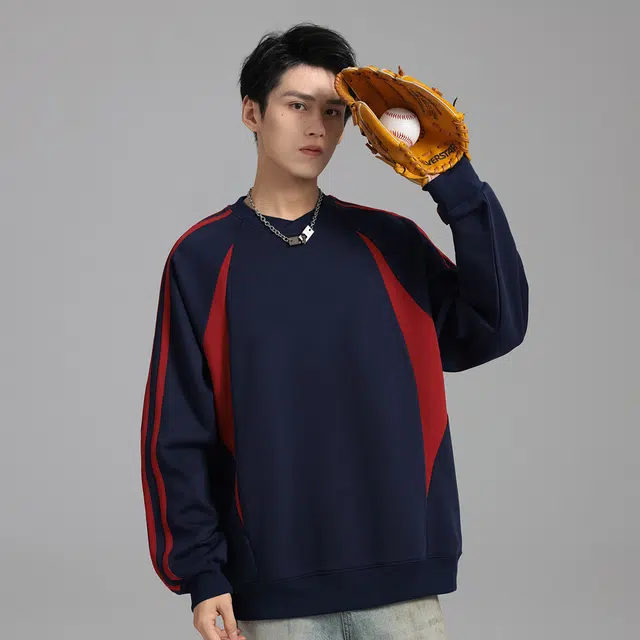 雅鹿 美式潮流高级感基础款简约宽松休闲落肩套头时尚百搭长袖卫衣 男女同款