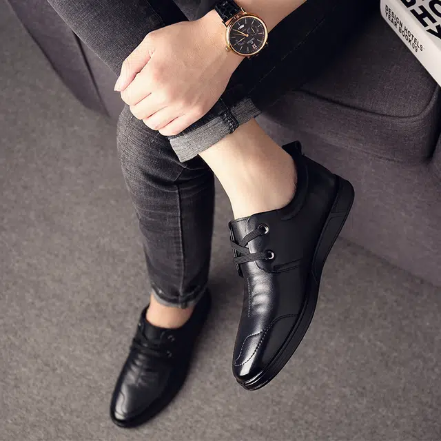 舒适商务英伦风百搭鞋底 男士休闲 男款