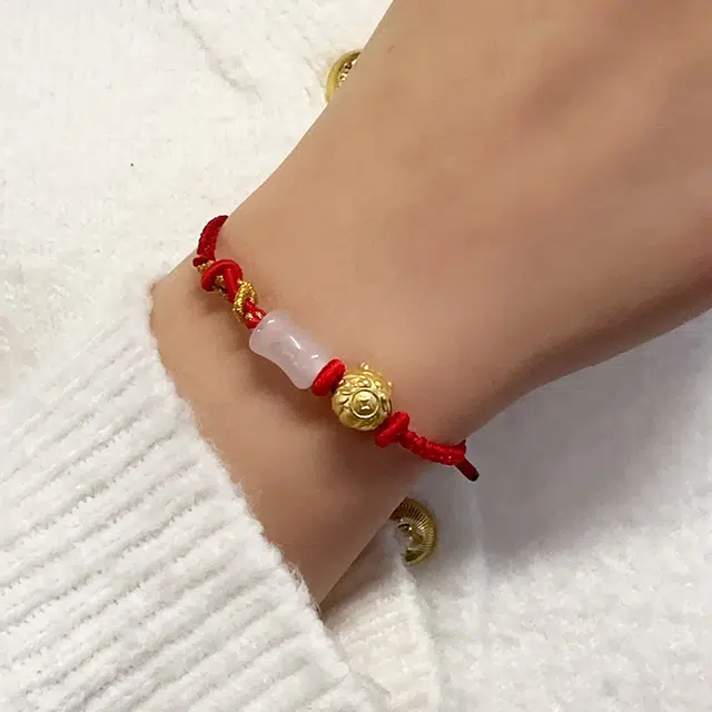 敦煌博物馆 国潮转运珠 玉髓 玉石手链 男女同款情侣款