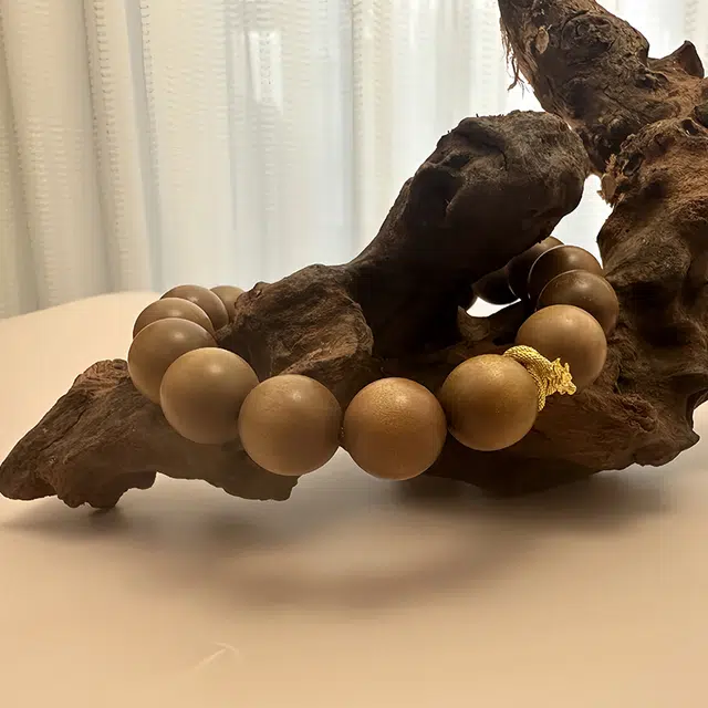 敦煌博物馆 国风新中式轻奢高级感 木作 手串 男女同款情侣款 檀木