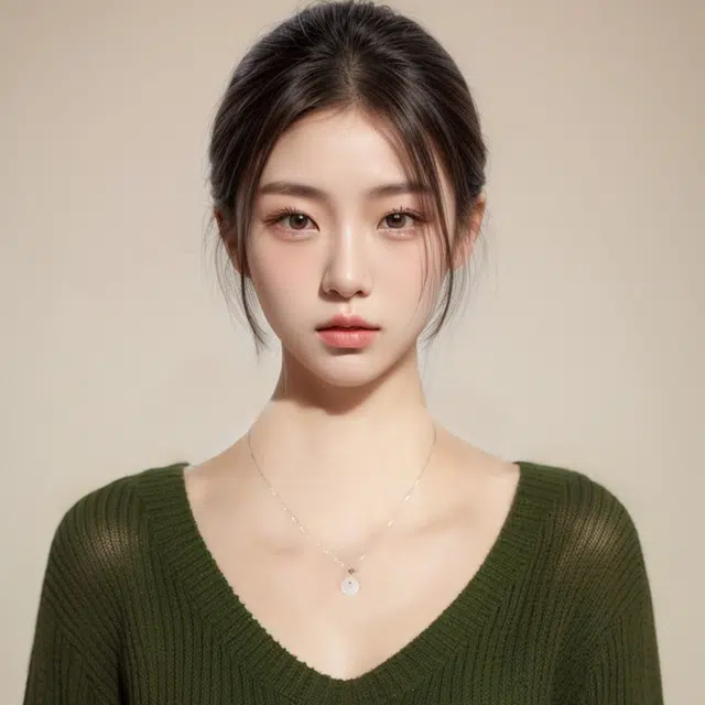 敦煌博物馆 本命年新中式小众锁骨链 玉髓 竹梦坠平安扣吊坠 女款