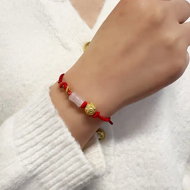 敦煌博物馆 国潮转运珠 玉髓 玉石手链 男女同款情侣款
