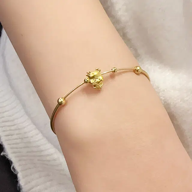 敦煌博物馆 福龙 足金 一口价 黄金手镯 男女同款情侣款