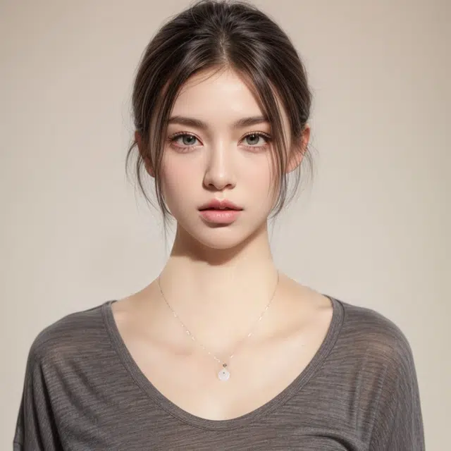 敦煌博物馆 本命年新中式小众锁骨链 玉髓 竹梦坠平安扣吊坠 女款