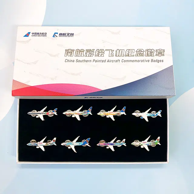 中国南方航空 南航彩绘飞机纪念章 徽章
