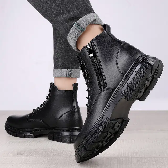 牛皮 时尚百搭加绒保暖舒适轻便耐磨潮流 短筒 马丁靴 男款