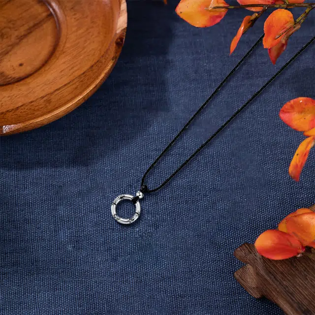 【纯银999 | 平安扣】 六桂福珠宝 经典百搭小众设计高级感日常简约精致轻奢通勤极简约会温柔气质可调节锁骨链#好运 足银 项链 女款