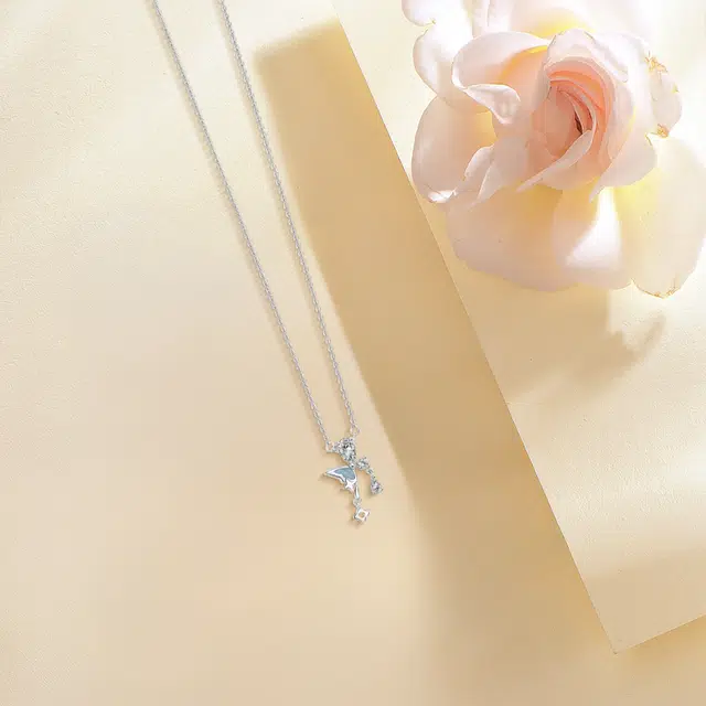 【纯银999】 六桂福珠宝 星光蝴蝶 小众设计经典百搭高级感学生日常精致简约轻奢转运约会通勤温柔气质可调节锁骨链#好运 足银 项链 女款