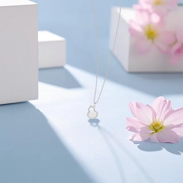 【纯银999 | 转运葫芦】 六桂福珠宝 小众设计经典百搭学生日常简约高级感精致轻奢极简通勤约会温柔气质可调节锁骨链#好运 足银 项链 女款