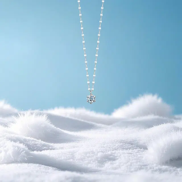 【纯银999 | 星光闪耀】 六桂福珠宝 经典百搭小众设计极简轻奢约会高级感学生日常精致简约通勤温柔气质可调节锁骨链 足银 项链 女款