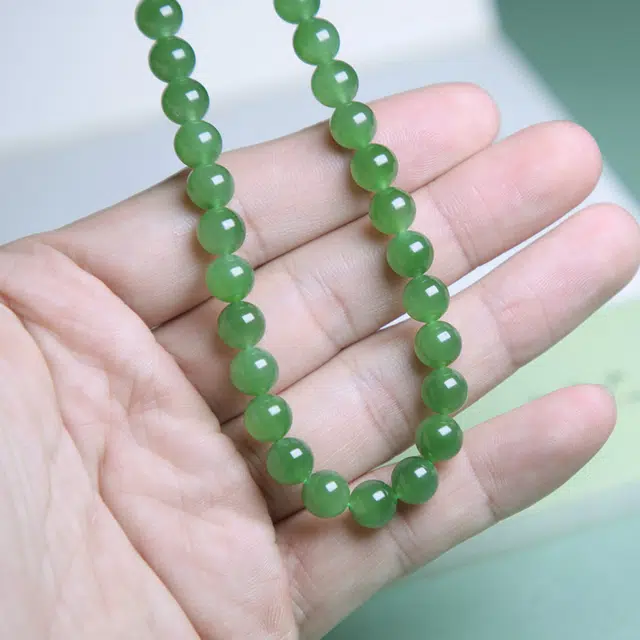 匠心琢玉 菠菜绿 国风新潮 和田玉 项链 女款 碧玉