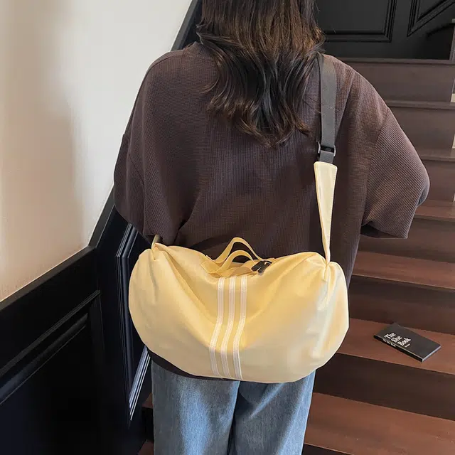 班亚奴 时尚百搭纯色通勤 布 单肩斜挎手提包 常规 男女同款情侣款 多色