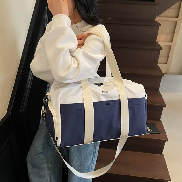 班亚奴 干湿分离独立鞋仓撞色多功能 布 旅行包 男女同款情侣款 多色
