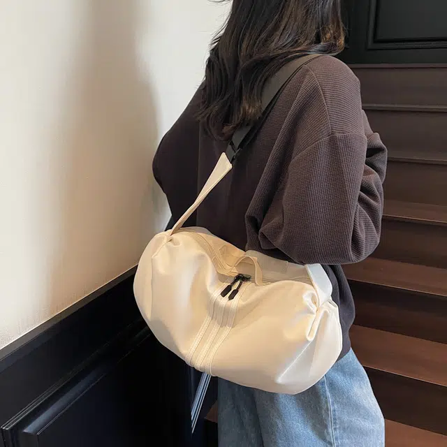 班亚奴 时尚百搭纯色通勤 布 单肩斜挎手提包 常规 男女同款情侣款 多色